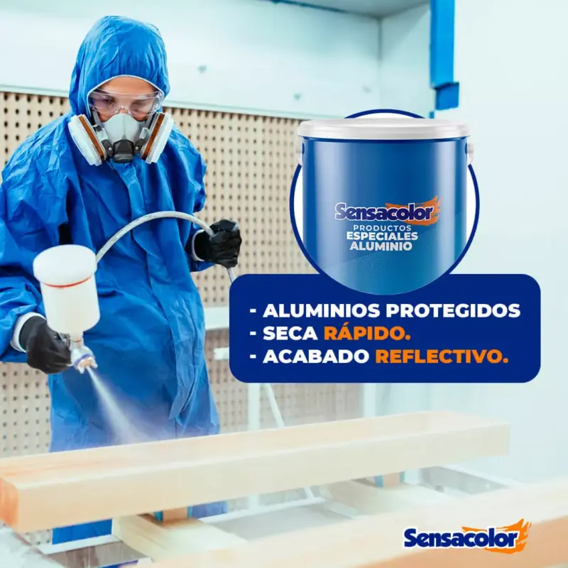 Aluminio Protegido con esmalte de aluminio Sensacolor