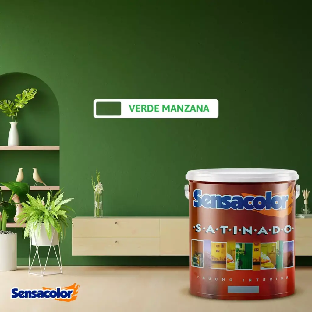 Verde Manzana Satinado Sensacolor