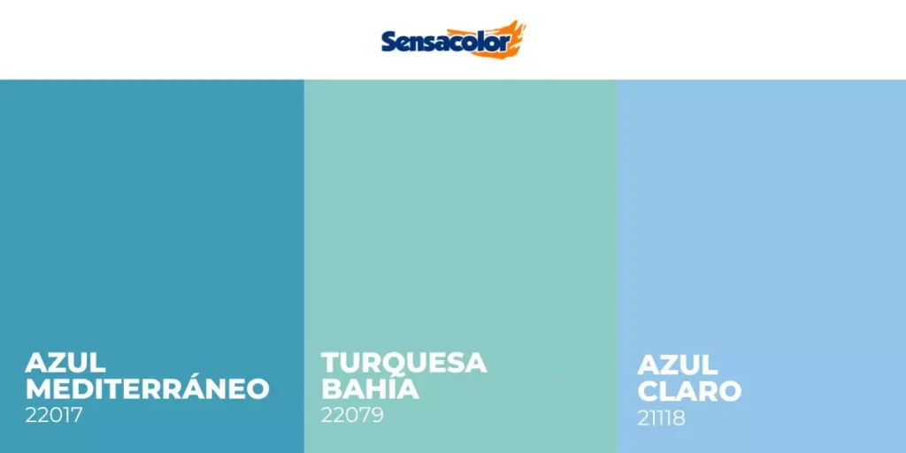tonos claros de azul para pintar paredes
