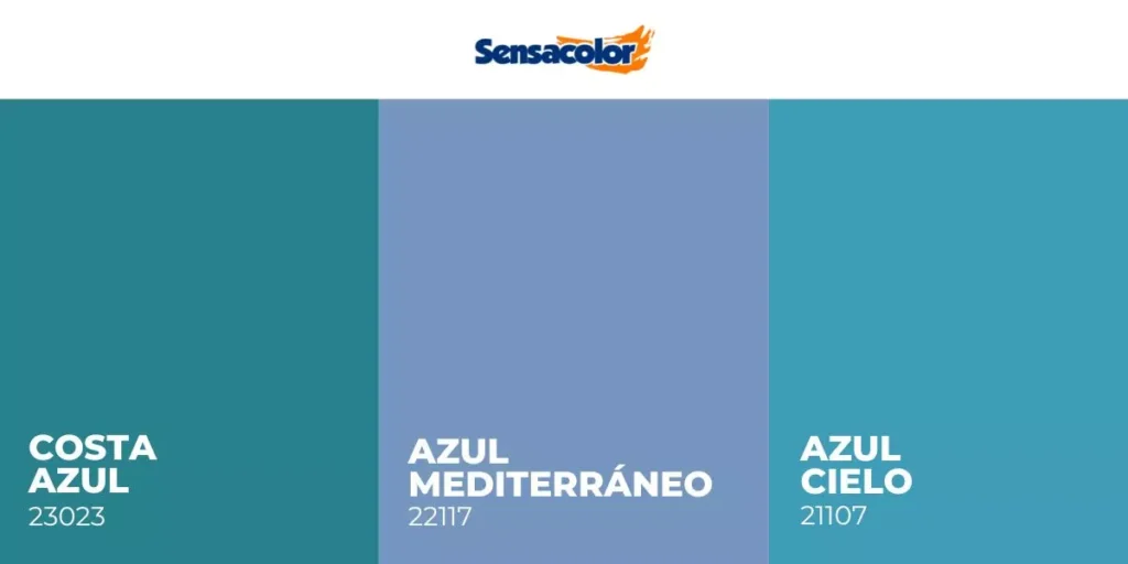 Tonos medios de azul para pintar paredes