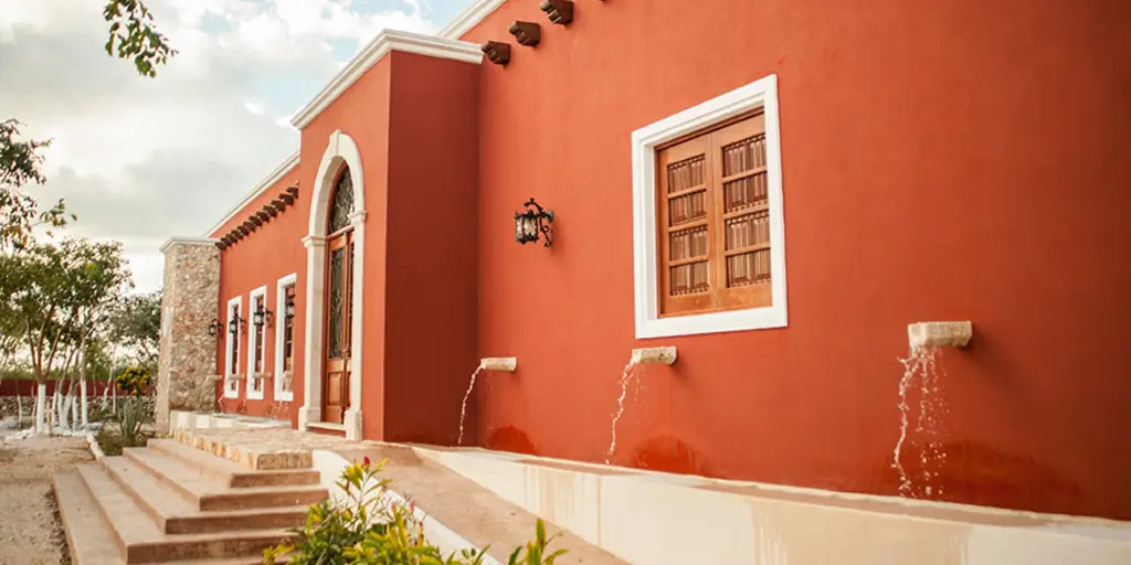 fachada color Rojo ladrillo